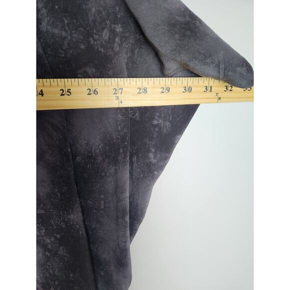 Eileen Fisher Silk Tunic black/gray Watercolor oversized sz M Lagenlook artsy - Picture 8 of 8